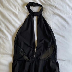 REVOLVE - by the way. Black Cutout Bodysuit